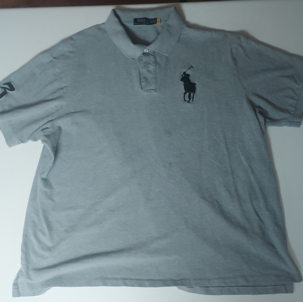 Polo Ralph Lauren Big Pony Grey Short Sleeve Shirt